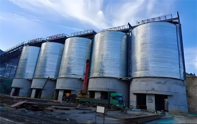 江苏螺旋卷板仓施工现场